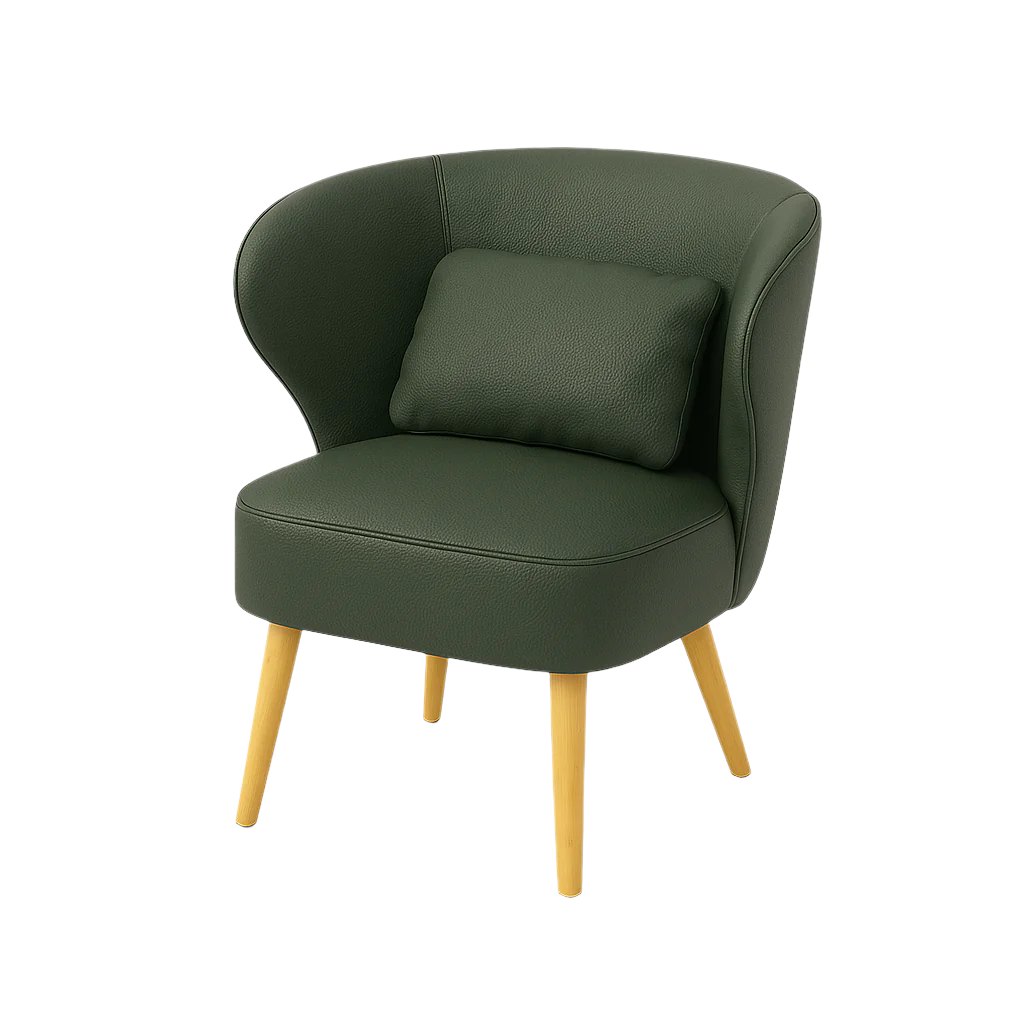 Fotoliu piele VERDE | model CAPRICE
