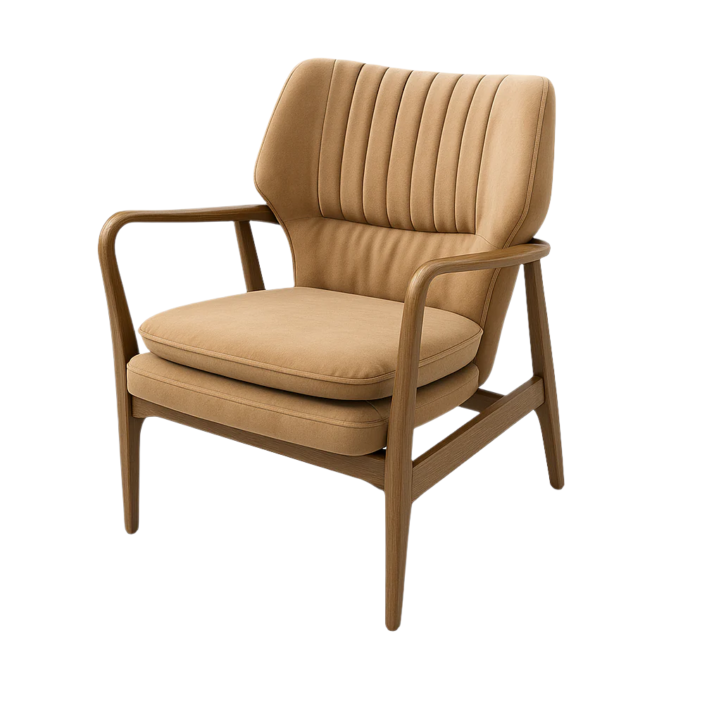 Fotoliu catifea GRI | model VIA