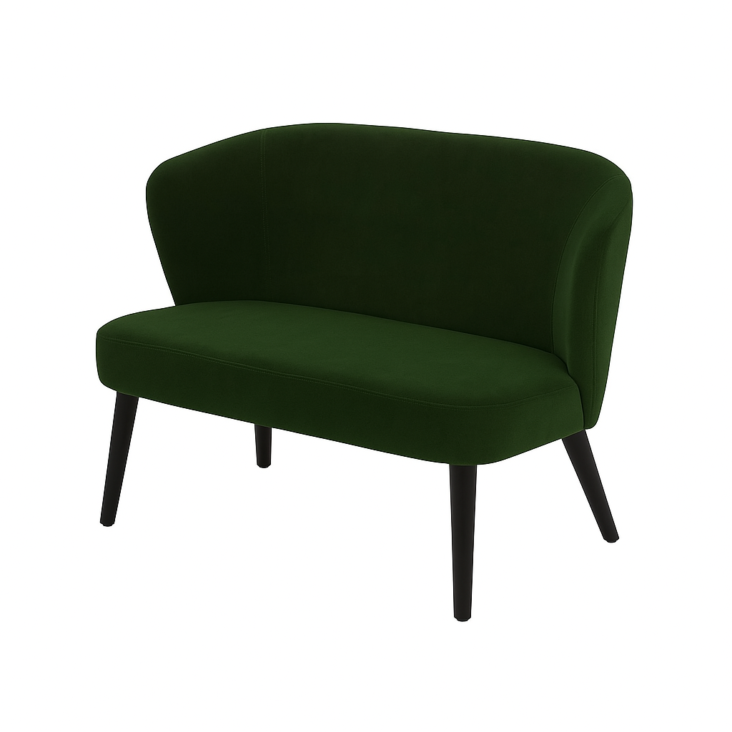 Bancheta catifea LOTUS culoare VERDE