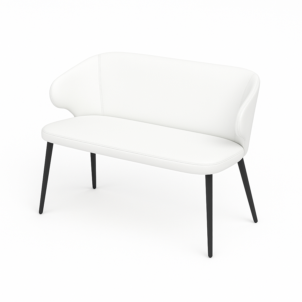 Bancheta piele CAPRICE culoare ALB