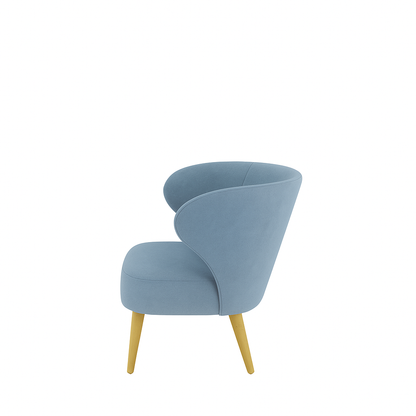 Fotoliu catifea ROSIE | model CAPRICE