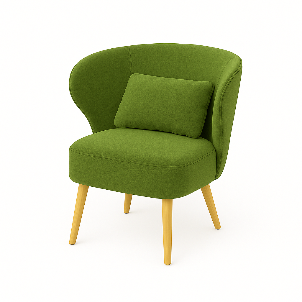 Fotoliu catifea VERDE | model CAPRICE