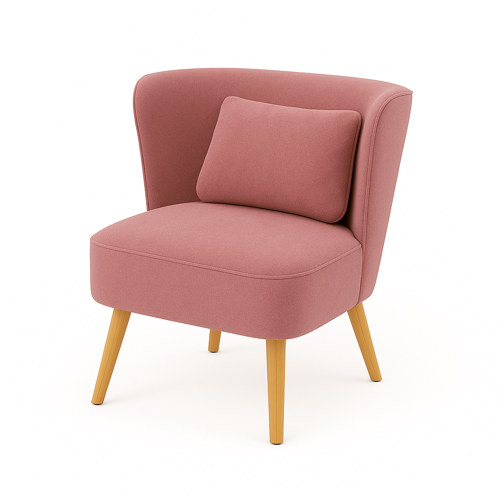 Fotoliu catifea ROZ model INA