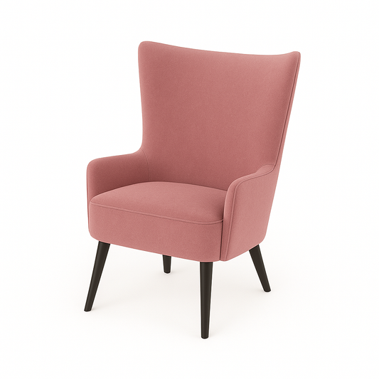 Fotoliu catifea ROZ | model LAURA