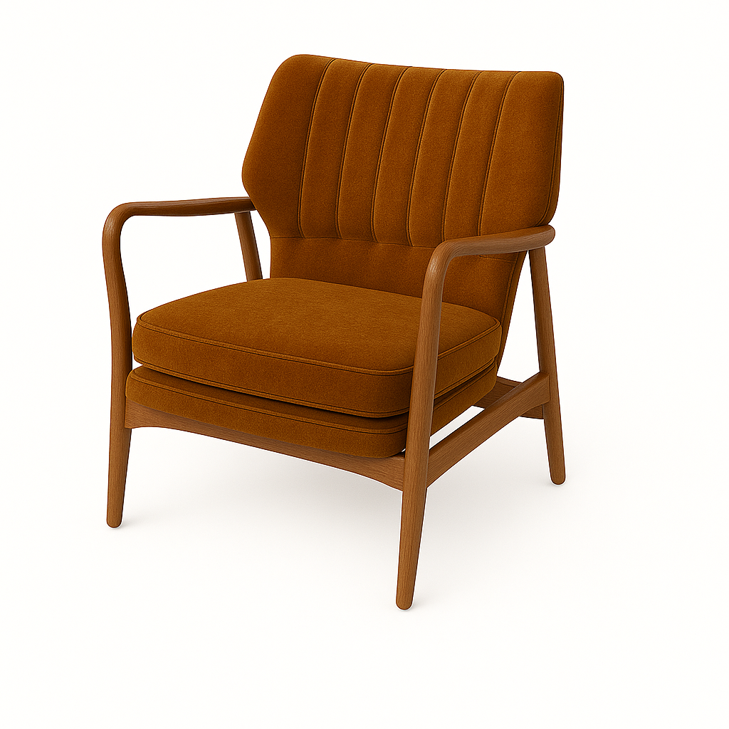 Fotoliu catifea MARO | model VIA