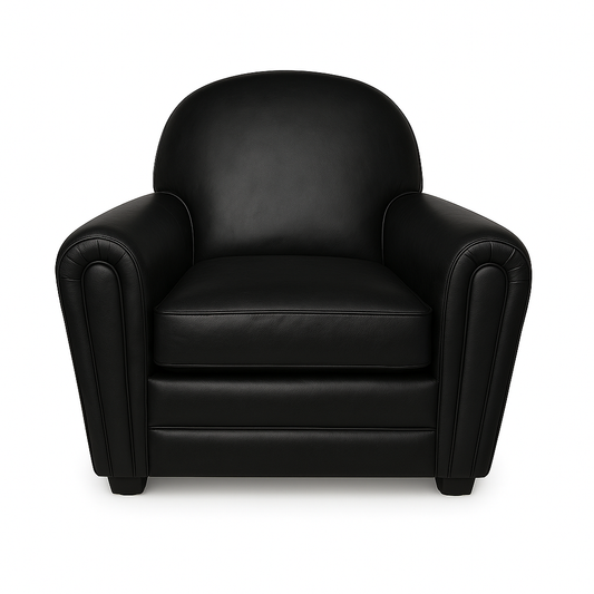 Fotoliu piele NEAGRA model MARA