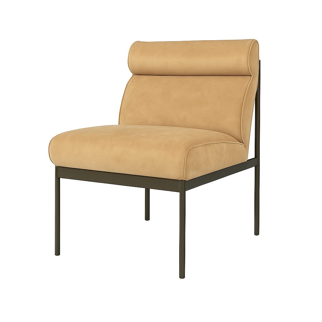 Fotoliu catifea MELIMI culoare BEJ