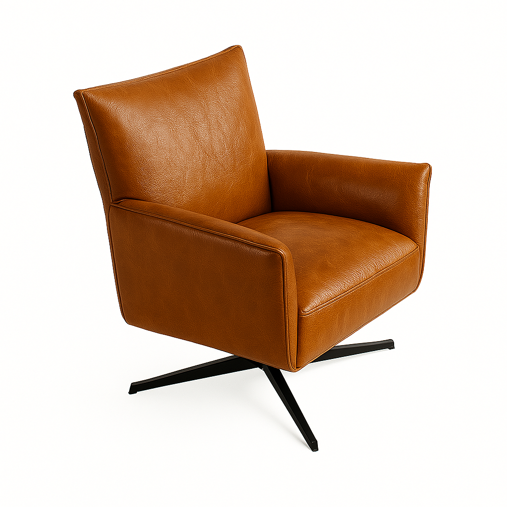 Fotoliu piele CONFI culoare MARO DESCHIS