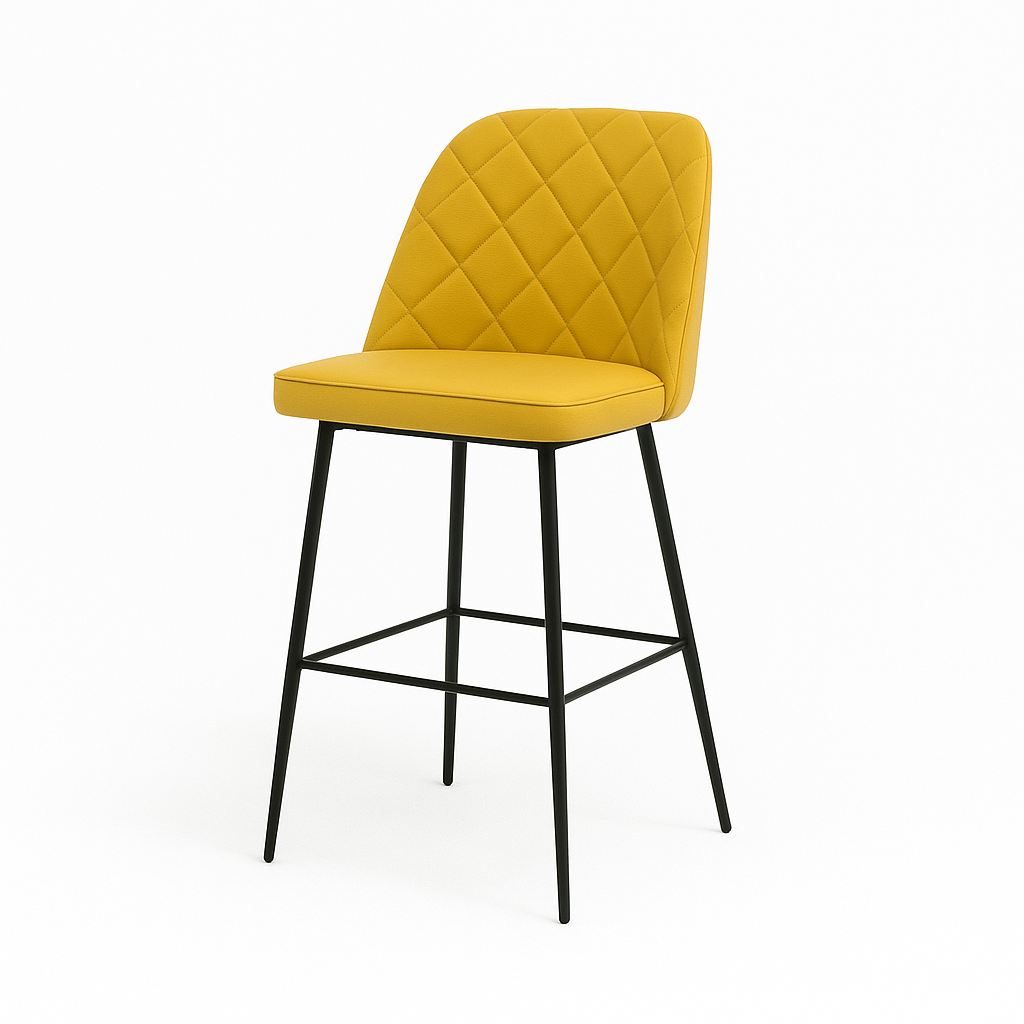 Scaun bar piele naturala ALBASTRA | model FOX