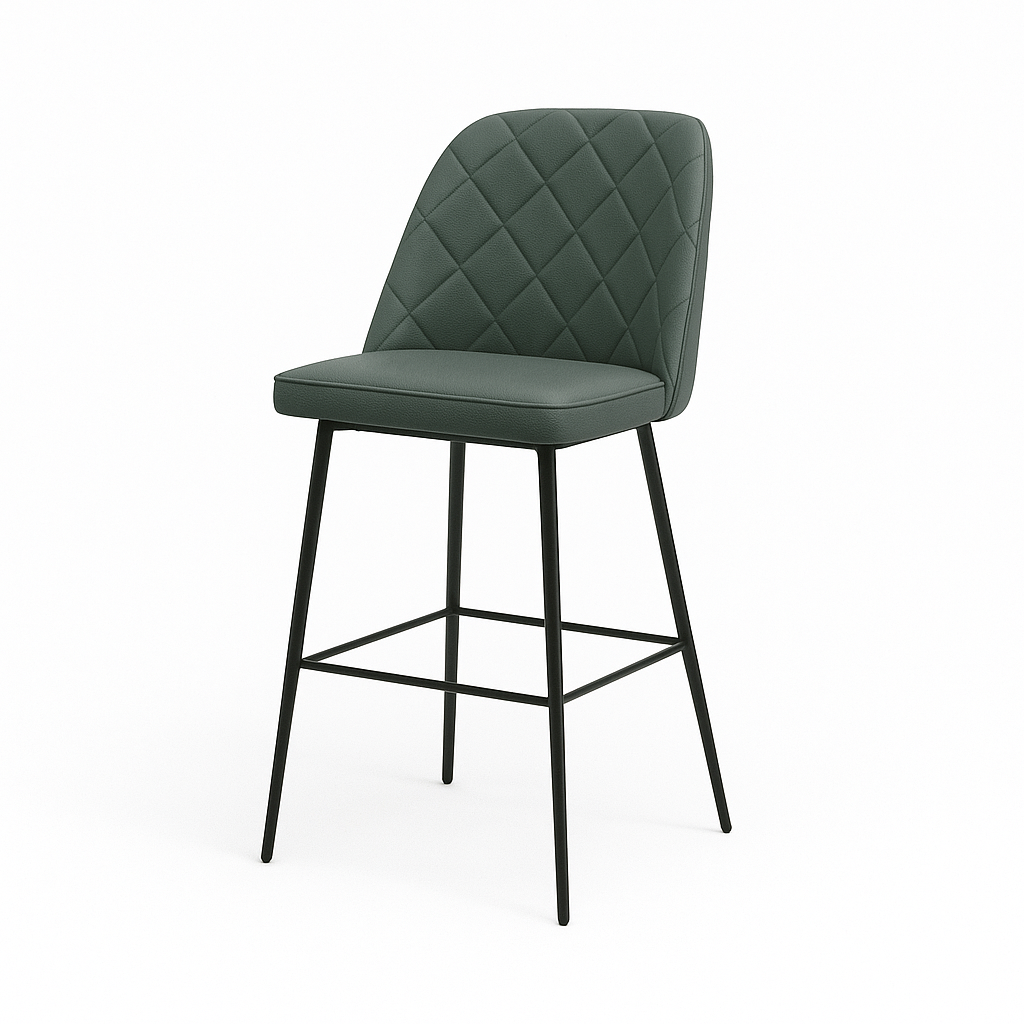 Scaun bar piele naturala ALBASTRA | model FOX