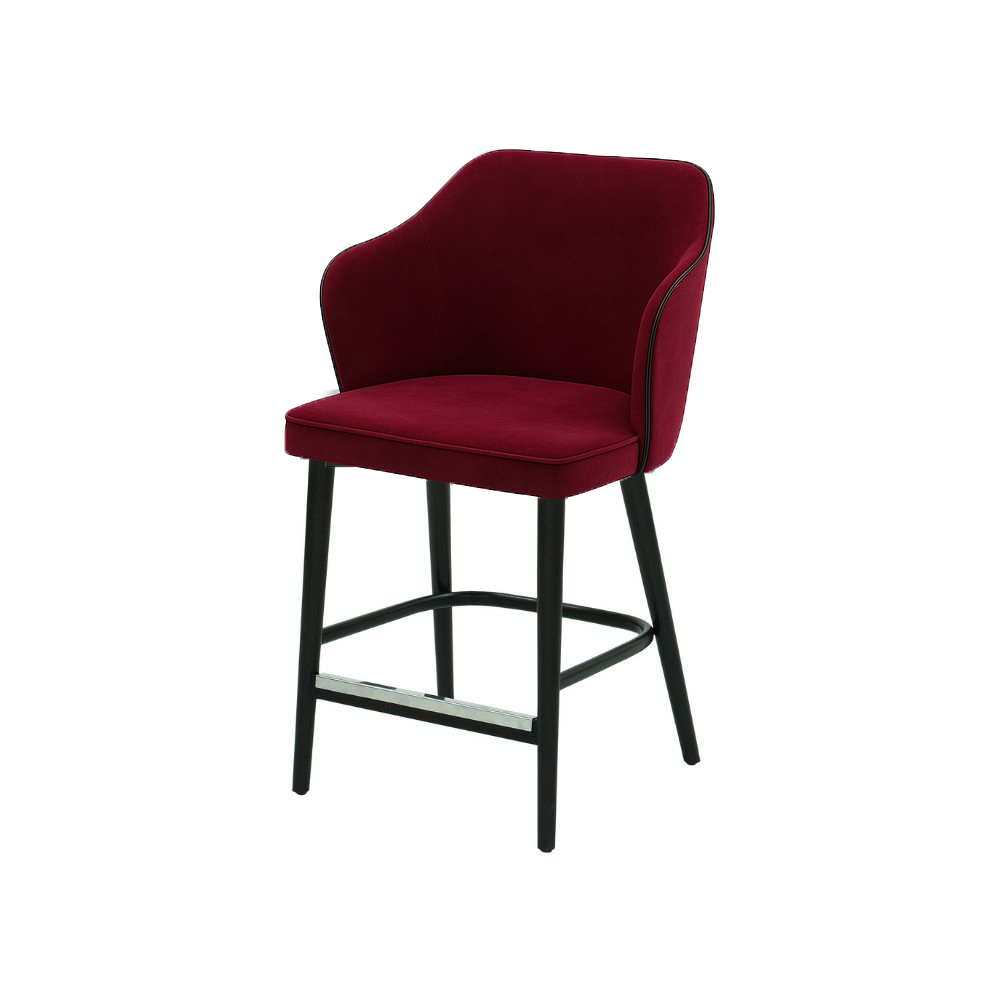 Scaun bar catifea ROZ | model ZEUS