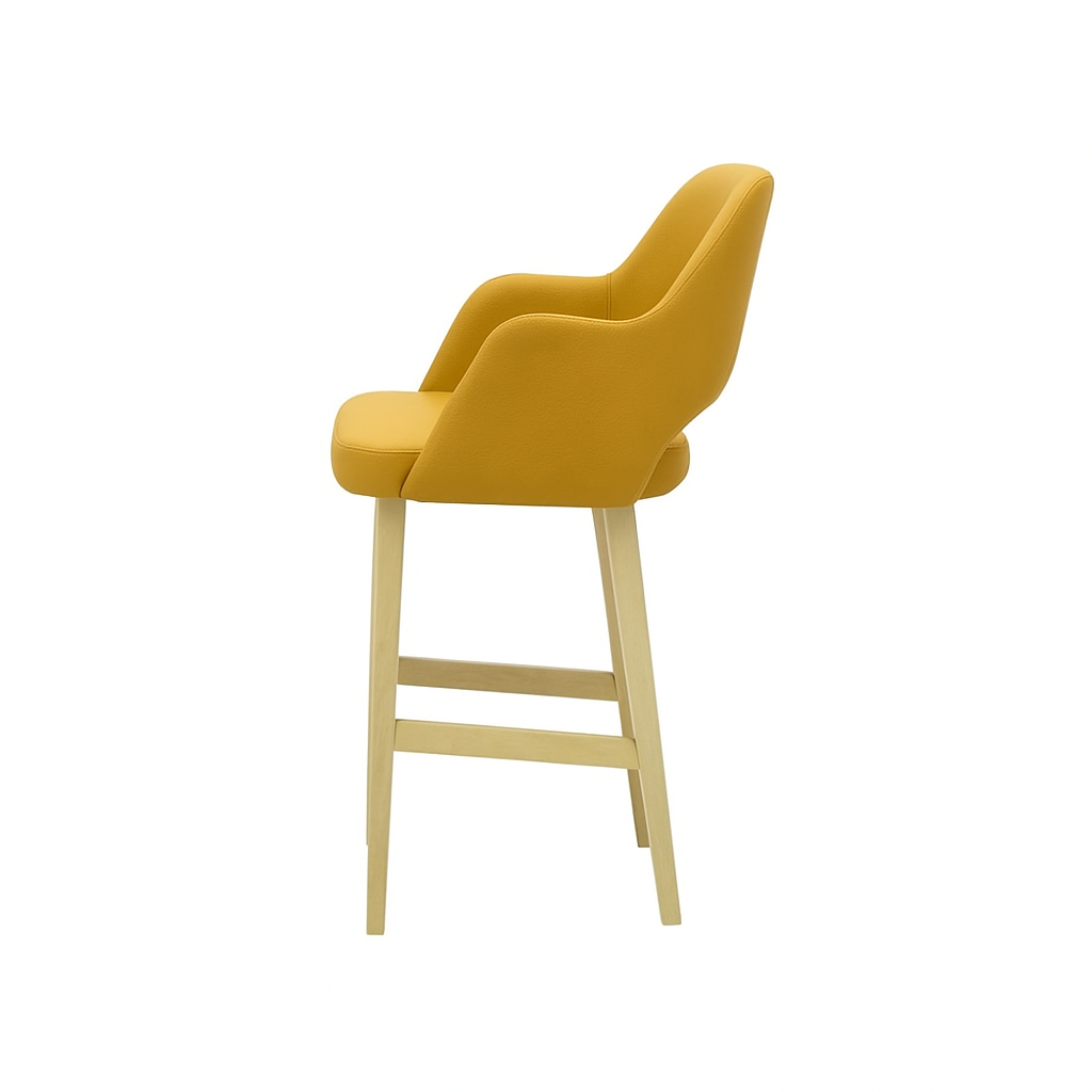 Scaun bar piele naturala | model APRIL