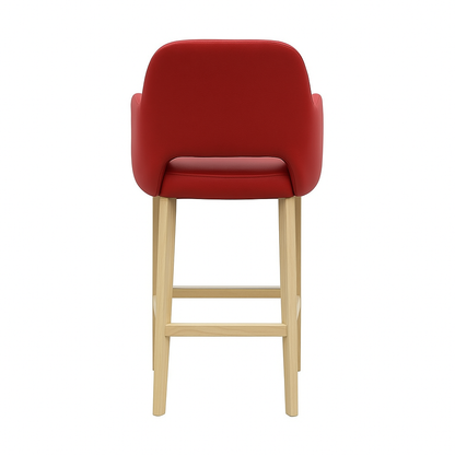 Scaun bar piele VERDE | model APRIL