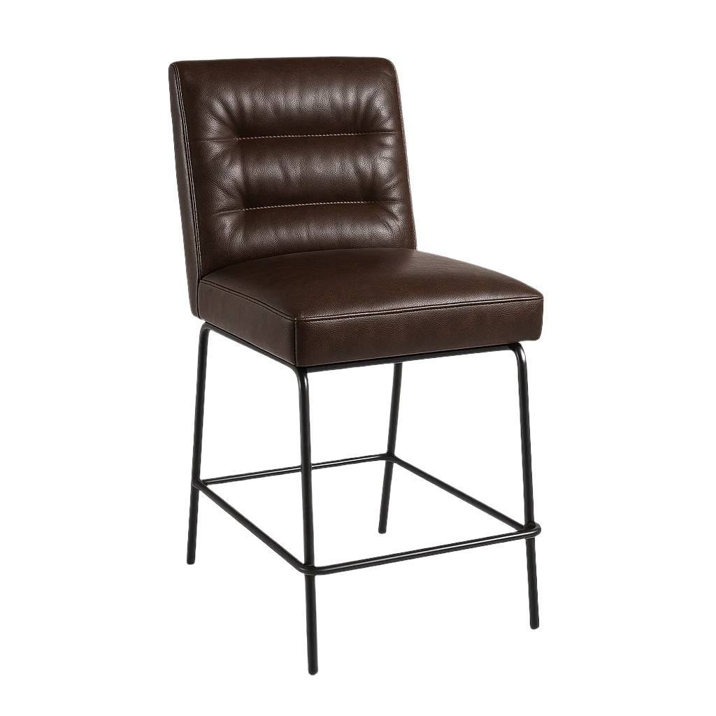 Scaun bar piele MARO INCHIS | model DAG