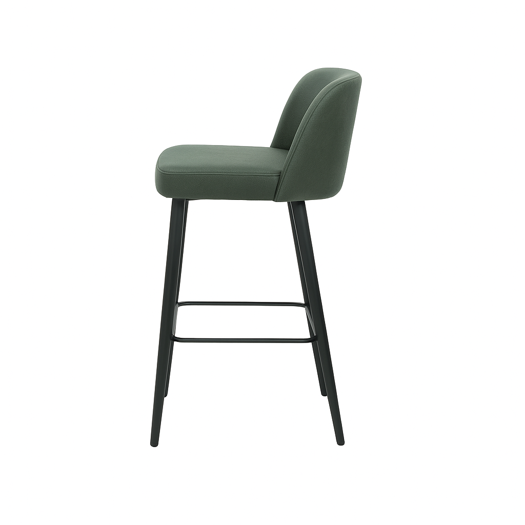 Scaun bar piele VERDE | model IVA