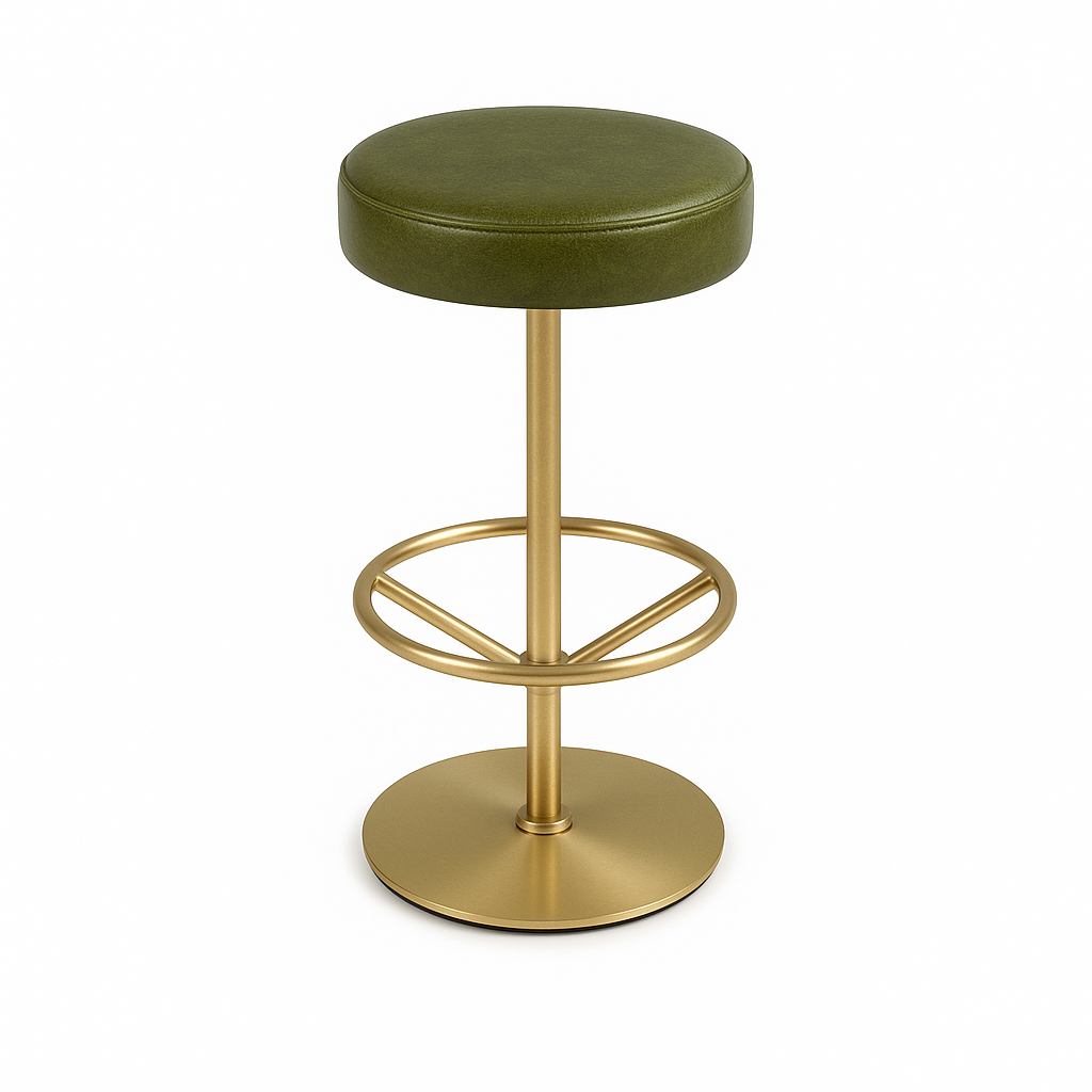 Scaun bar piele VERDE | model JANA