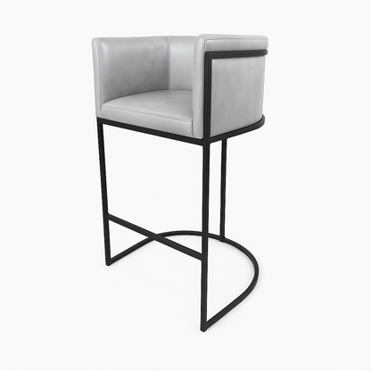 Scaun bar piele GRI | model NINO