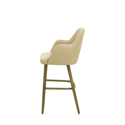 Scaun bar piele VERDE | model PINO