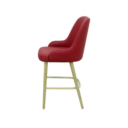 Scaun bar piele GALBENA | model ROCCO