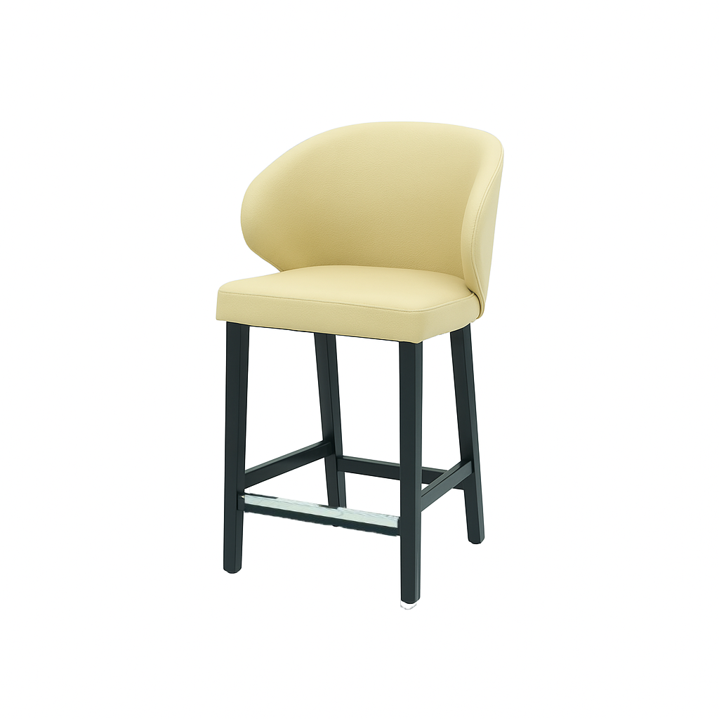 Scaun bar piele naturala VERDE | model CAPRICE