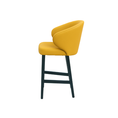 Scaun bar piele naturala VERDE | model CAPRICE