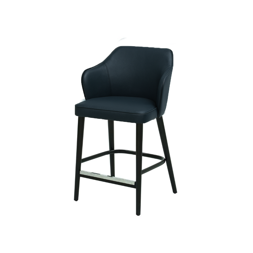 Scaun bar piele VERDE | model ZEUS