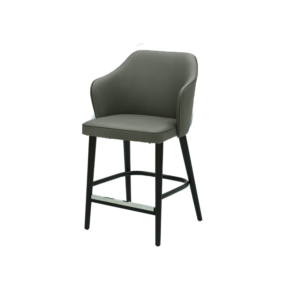 Scaun bar piele VERDE | model ZEUS
