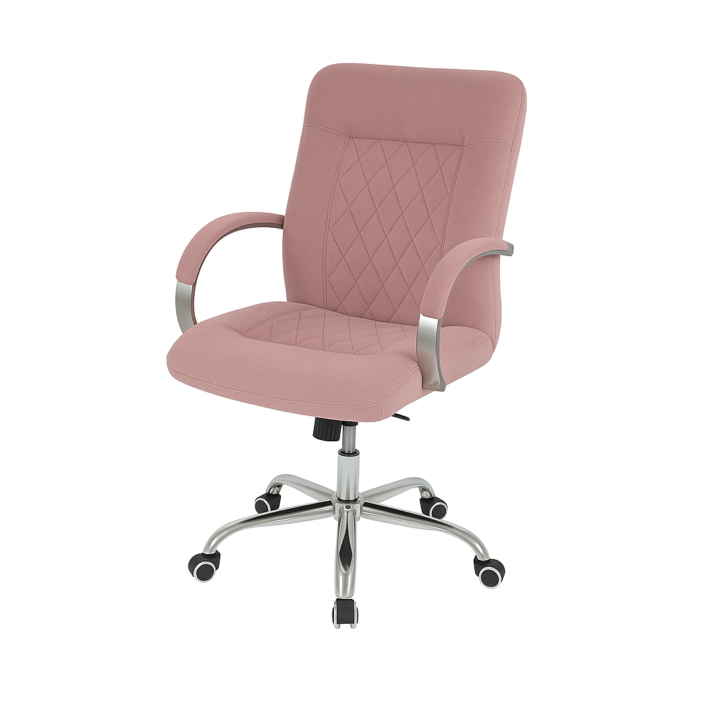 Scaun birou catifea ROZ | model DONALD O