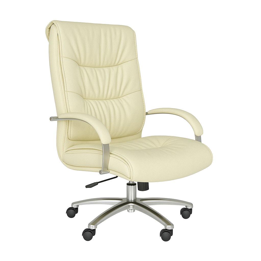Scaun birou piele BEJ | model BIG STAR P