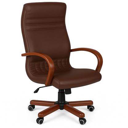 Scaun birou piele VERDE | model GOLD P