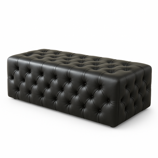 Taburet chesterfield | model LOUIS DREPTUNGHI